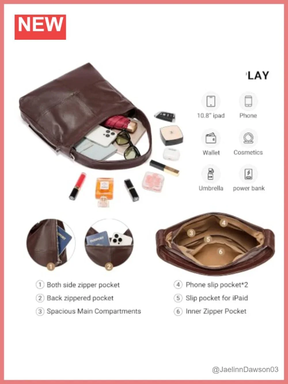 Genuine Leather Hobo Bag for Women Crossbody Shoulder Handbags 2 Straps Work